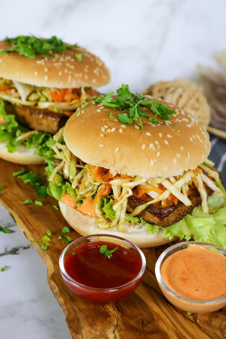 Vegan Tofu Burgers - Bit of Yum